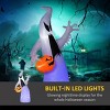 Syemin Decorative Holiday Scene Props 5.9' Halloween Inflatable Outdoor Decor Ghost with Pumpkin, Blow Up Halloween Decor, White, 41.3"*25.5"*70.8" - 4 of 4