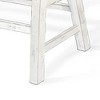 Royal Hampton 33" Wide Counter Height Bench | Trestle Legs with Footrests | Mahogany Wood - 4 of 4