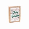 Gallerie II 6" x 8" Christmas "Merry Christmas" Decorative Embroidered Swirl Shadow Box - 2 of 3