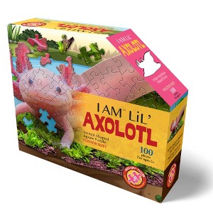 Madd Capp: I Am LiL' Axolotl - 100pc Puzzle, Animal-Shaped, 36" x 18" - 1 of 4