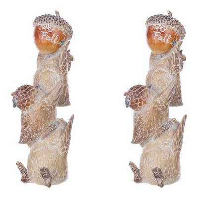 Harvest Bird Stack Figurine (Set of 2)