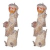 Melrose Harvest Bird Stack Figurine (Set of 2) - 2 of 3