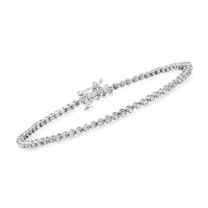 Pure Collection by Ross-Simons 1.00 ct. t.w. Diamond Tennis Bracelet in Sterling Silver - 1 of 3