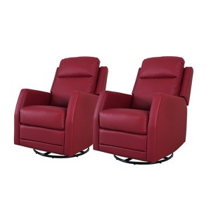 Artful Living Design Ofelia Swivel Set of 2 Recliners - 1 of 4