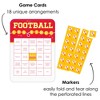 Big Dot of Happiness In My Football Era - Bingo Cards and Markers - Red and Gold Sports Party Bingo Game - Set of 18 - 2 of 4