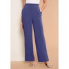 Roaman's Women's Plus Size Airflow Wide Leg Pant - 3 of 3