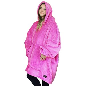 Tirrinia Wearable Blanket Oversized Hoodie for Adults, Patterns Sweatshirt Blanket, as Warm & Funny Gifts for Men Women Girlfriend - 1 of 4