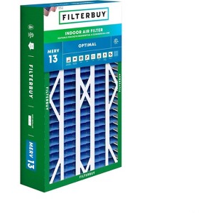 Filterbuy 16x26x5 Air Filter (1-Pack), Pleated MERV 13 Health Defense HVAC AC Furnace Filters for Electro-, Emerson, White Rodgers, & Comfort Plus - 1 of 4