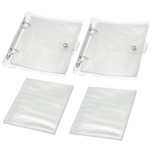 Unique Bargains PU Material Waterproof Refillable Transparent Cover Photo Album with 100 Pockets 2 Pcs - 1 of 3