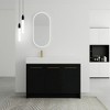 SEVOBAL Bathroom Vanities 48 Inch Freestanding Bathroom Vanity With Resin Sink Soft Closing Doors for Bathroom, Black, 47.3"*18.1"*35.1" - 4 of 4