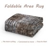 Low Pile Plaid Indoor Area Rug in Charcoal - Stain & Slip-Resistant Low Maintenance Washable Carpet - 4 of 4