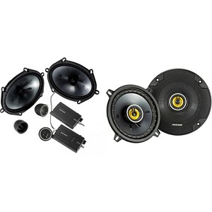 Kicker 46CSS684 CS-Series CSS68 6x8-Inch (160x200mm) Component System with .75-inch tweeters w/ 46CSC54 5.25" Coaxial Bundle - 1 of 4