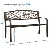 Yaheetech Patio Garden Bench with Backrest and Armrest - 3 of 4