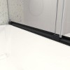 PexFix 76 in.x 60 in. Frameless Double Sliding Shower Door 8mm Tempered Glass With Adjustable Soft Closing Design for Spa Bathroom Clear Matte Black - 4 of 4