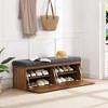 NicBex Modern 49" Storage Bench with 2 Doors for Entryway and Living Room - image 3 of 4