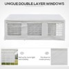 10' x 20' Heavy Duty Party Tent & Carport with Removable Sidewalls and Double Doors, Large Canopy Tent, Sun Shade Shelter, for Parties - 4 of 4