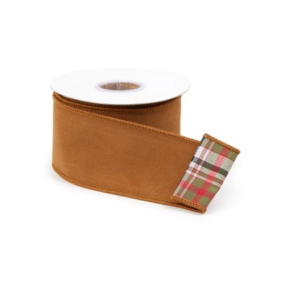 Melrose Orange Wired Ribbon (Set of 2)