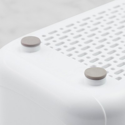 YouCopia White Plastic 5" RollOut Under Sink Caddy with Adjustable Dividers