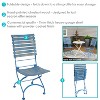 Sunnydaze Indoor/Outdoor Patio or Dining Cafe Couleur Chestnut Wooden Folding Bistro Chair - 2 of 4