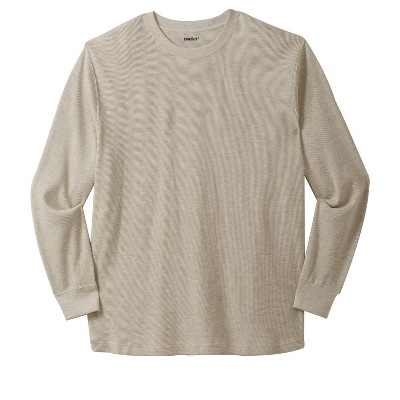 KingSize Tall Waffle-Knit Thermal Crewneck Tee Big