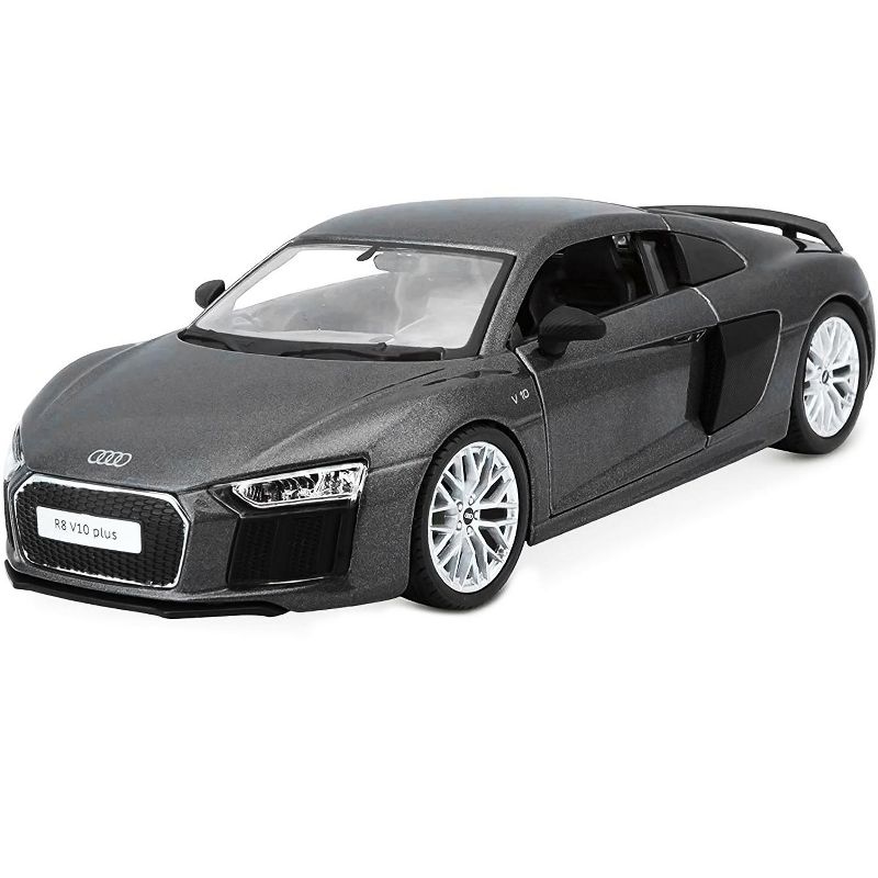 Audi R8 V10 Plus Gray Metallic "Special Edition" 1/24 Diecast Model Car by Maisto, 1 of 4