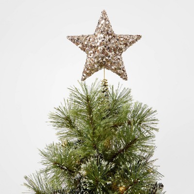 Small Sequined Star Tree Topper - Wondershop™