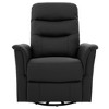 270° Swivel Recliner Massage Sofa Nursery Rocker Glider Accent Chair Leisure Lounge Chair with Adjustable Backrest & Side Pocket - ModernLuxe - 3 of 4