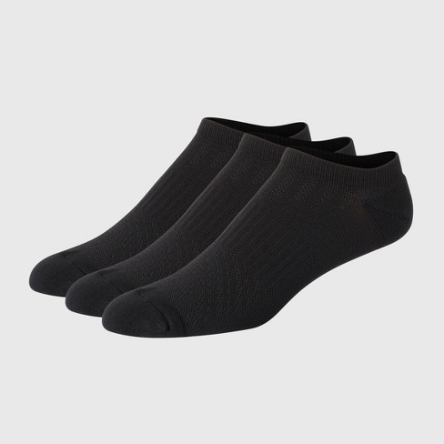 Men's Hanes Premium Performance No Show Cushion Socks - Black 6-12