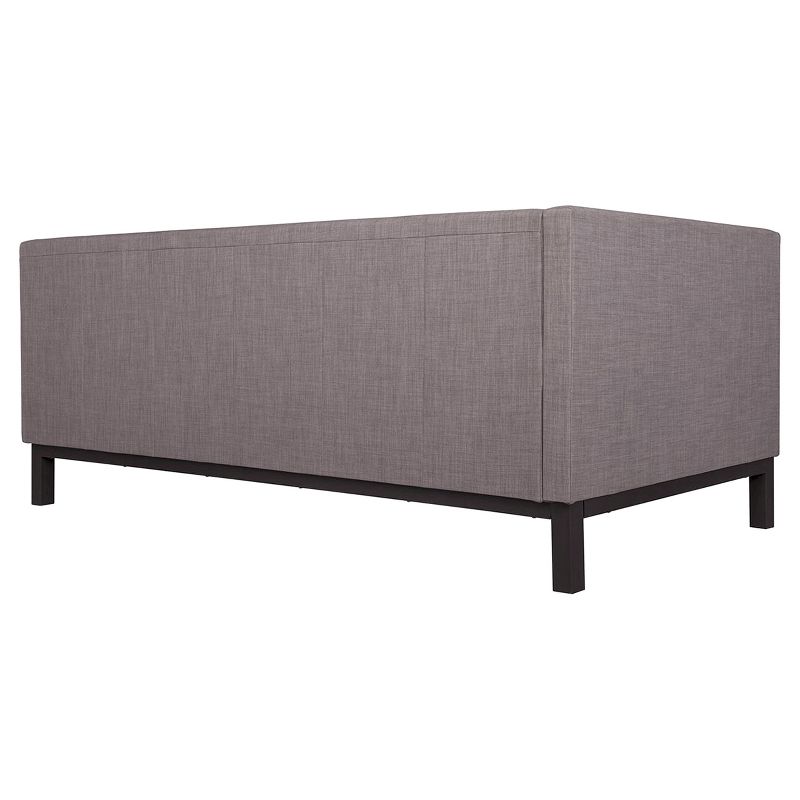 Twin Mid Century Modern Upholstered Daybed Gray - Dorel Home Products, 6 of 12