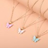 8PCS Butterfly Necklace Set - Colorful Acrylic Choker & Layered Chain Jewelry, Lightweight Hypoallergenic Gift for Women - 4 of 4