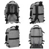 Hynes Eagle 40L Travel Backpack + Fanny Pack-Light Gray - 3 of 4