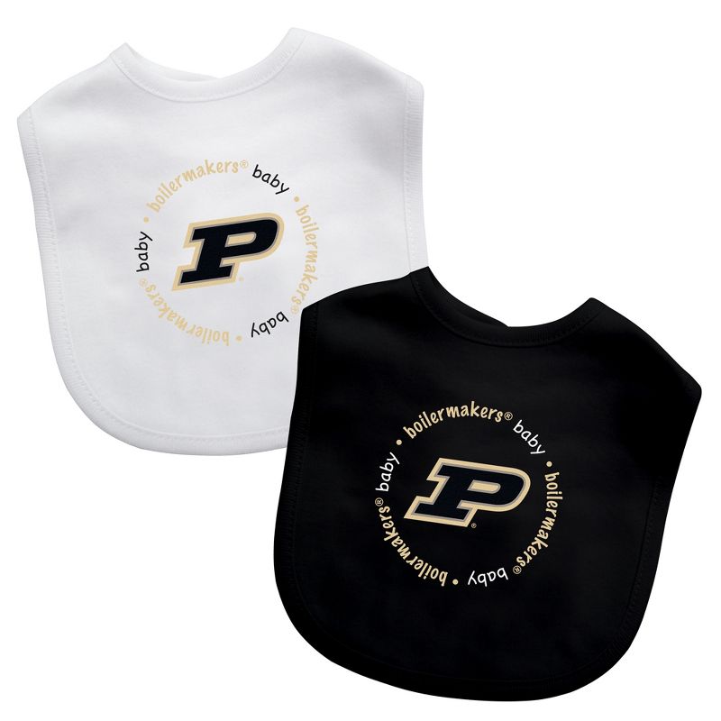 BabyFanatic Officially Licensed Unisex Baby Bibs 2 Pack - NCAA Purdue Boilermakers, 1 of 4
