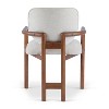 Maggift Patio Accent Chairs with Fixed Armrests, Upholstered, Ergonomic Design for Lawns, Gardens and Porches, Beige, 24" * 23.5" * 24.8" - 2 of 4