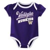 NCAA Washington Huskies Infant Girls' 3pk Bodysuit - 4 of 4