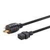 Monoprice Heavy Duty Extension Cord - 6 Feet - Black | NEMA L6-20P to IEC 60320 C19, For Computers, Servers, Monitors to a PDU or UPS in Data Center - 2 of 4