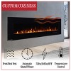 72 Wall Mounted & Wall Recesed/Freestanding Electric fireplaceMultiple 10 Colors Flame L - 2 of 4