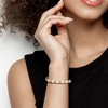 EVERLY JEWELRY | Goldtone 9-10mm Cultured Freshwater Pearl with 6.5mm Beads Elastic Bracelet - 8 in - 4 of 4