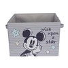 Lambs & Ivy Disney Mickey Mouse Gray Foldable Storage Basket/Container/Bin - 2 of 4