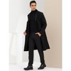 INSPIRE CHIC Men's Single Breasted Notched Lapel Winter Long Overcoat - 4 of 4