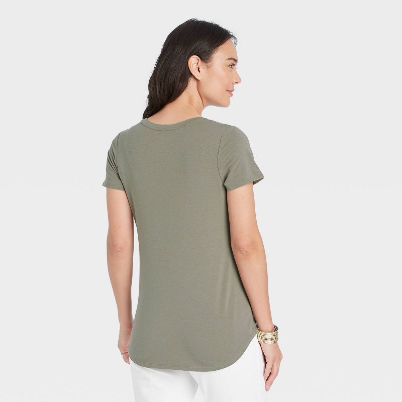 Short Sleeve Nursing Maternity T-Shirt - Isabel Maternity by Ingrid & Isabel™, 2 of 4