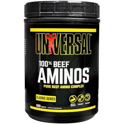 Universal Nutrition 100% Beef Aminos Dietary Supplement - 400 Tablets