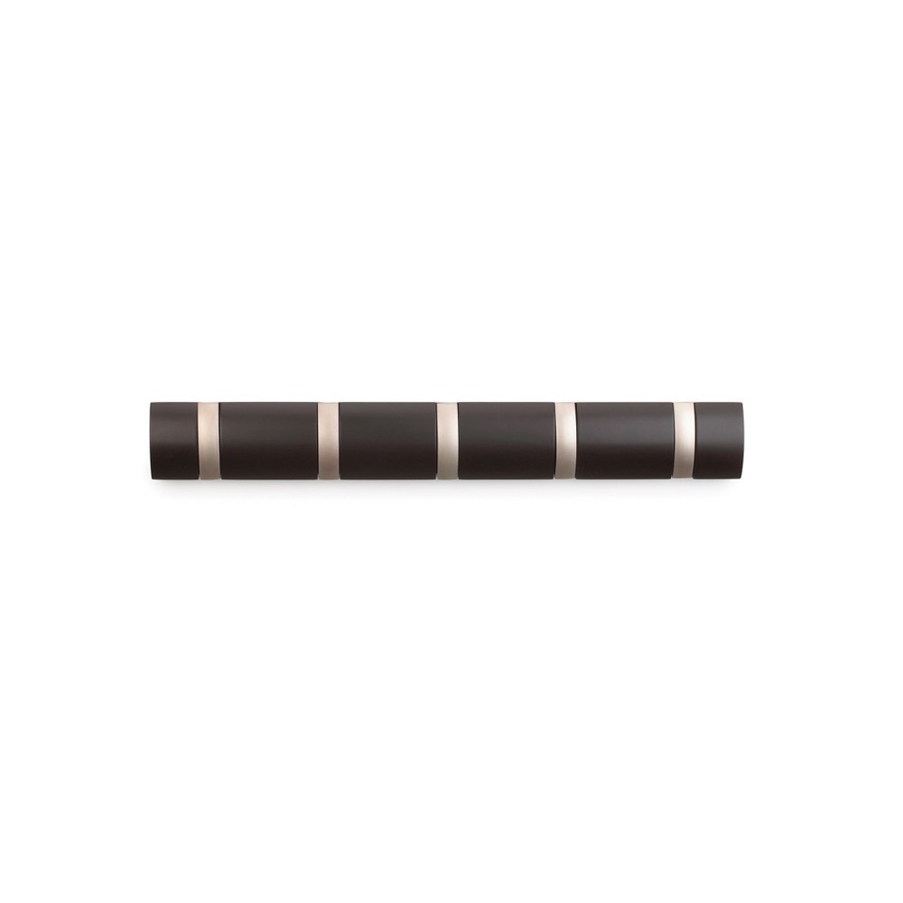UPC 028295075800 product image for Umbra Flip Decorative Hook Rack Brown | upcitemdb.com