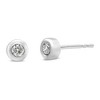 Haus of Brilliance 10K White Gold 1/5 Cttw Near Colorless Diamond Bezel-Set Stud Earrings - 2 of 4