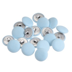 Unique Bargains Round Metal Sewing Cloth Covered Button 10 Pcs - 1 of 4