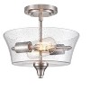 Millennium Lighting Caily 2 - Light Flush Mount in  Brushed Nickel - 3 of 3