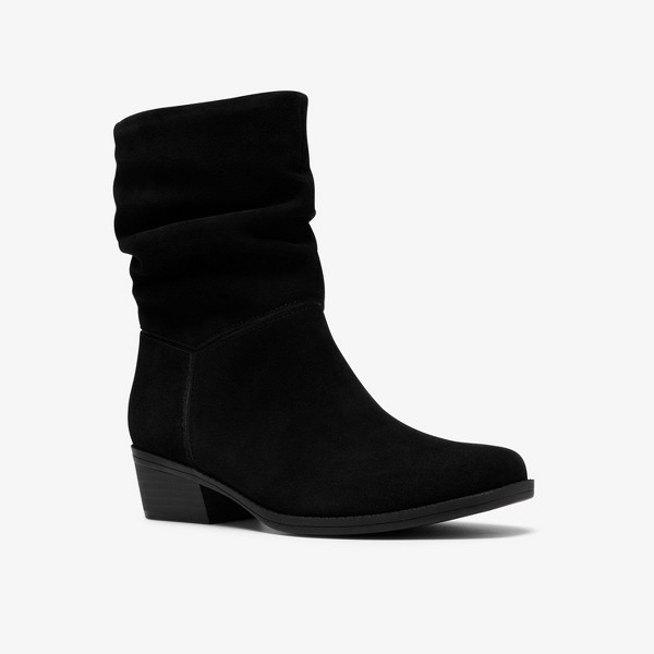 Botas de gamuza negra para mujer Clarks Danyelle Ruby 4