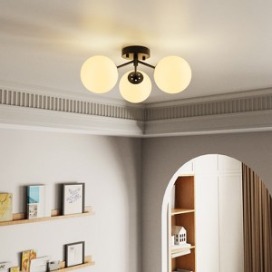 Maxax 17" Crystal Globe Ceiling Light - 1 of 4