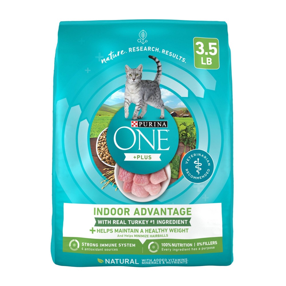 UPC 017800033886 product image for Purina ONE Indoor Advantage Natural Dry Cat Food with Turkey for Indoor Cats - 3 | upcitemdb.com