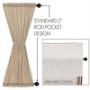 Sawyer Mill Charcoal Ticking Stripe Door Panel 72x40  VHC Brands - 3 of 4