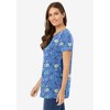 Woman Within Plus Size Perfect Printed Crewneck Tunic - 4 of 4